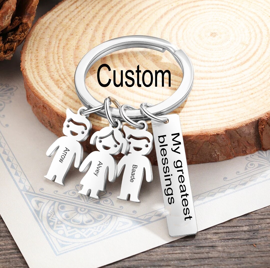 Stainless Steel Keychain Custom Engraved Key Chain Personalized Gifts for Him Gifts for Mom Birthday Gift Dad Gift MakerPlace by Michaels